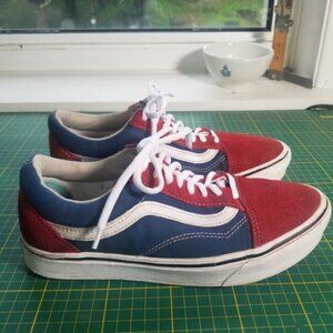Vans Sneakers Skate Shoes Unisex Men 7 Women 8.5 Old Skool Comfy Cush Low